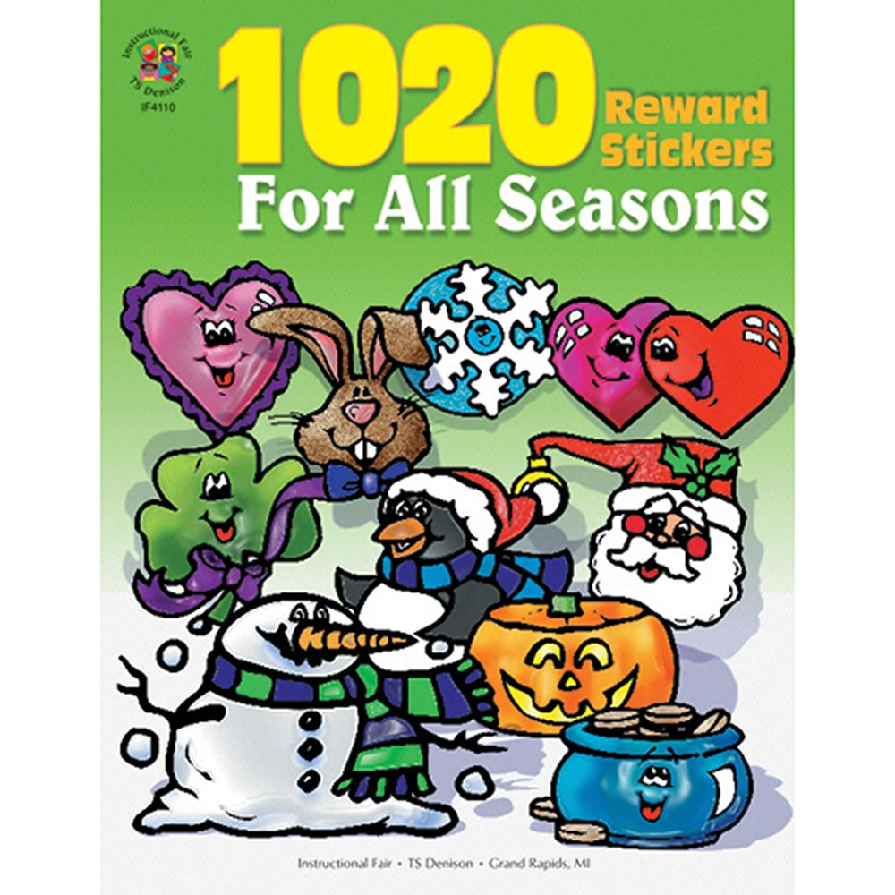 IF-4110 - Sticker Book For All Seasons 1020Pk in Holiday/seasonal