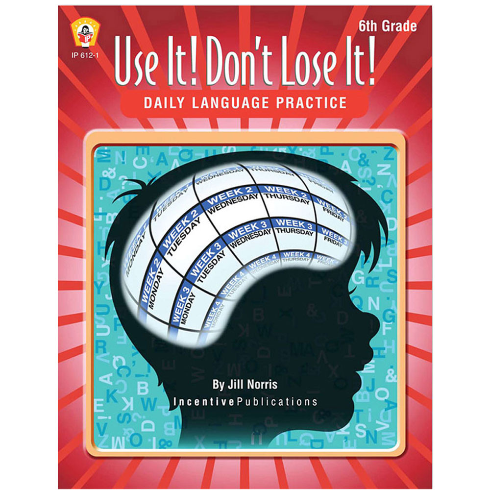 IP-6121 - Use It Dont Lose It Gr 6 Daily Language Practice in Books