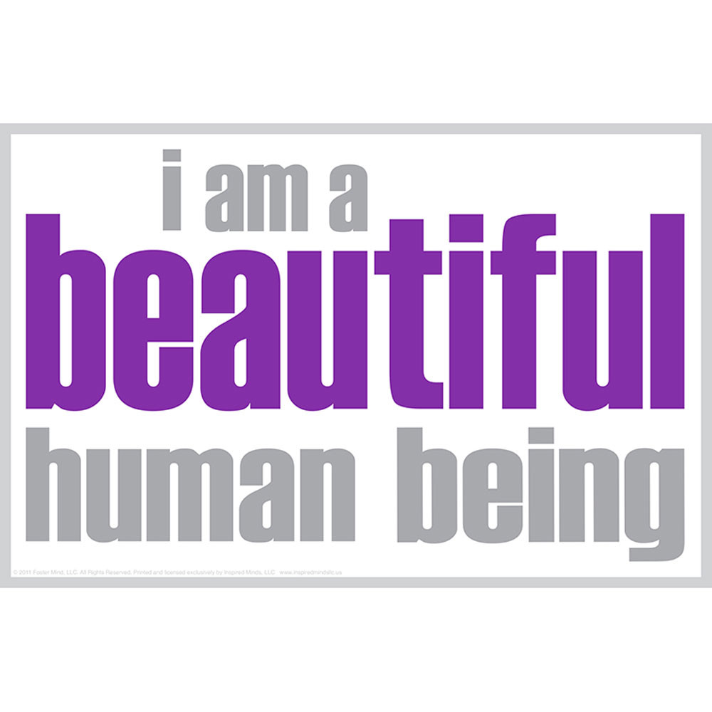 ISM0004P - I Am Beautiful Poster in Inspirational