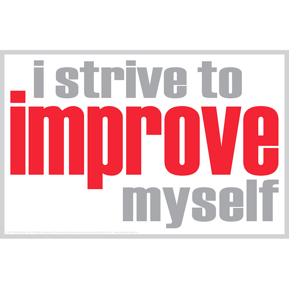 ISM0006P - I Strive To Improve Poster in Inspirational