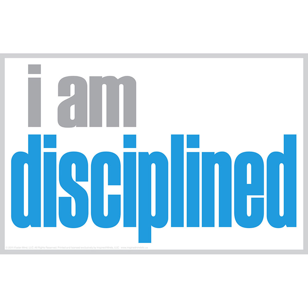 ISM0009P - I Am Disciplined Poster in Motivational