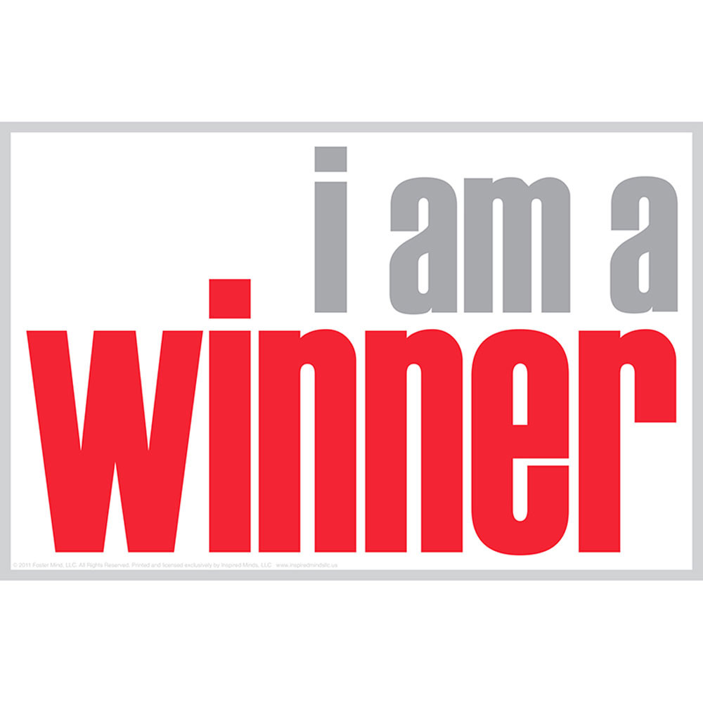 ISM0018P - I Am A Winner Poster in Motivational