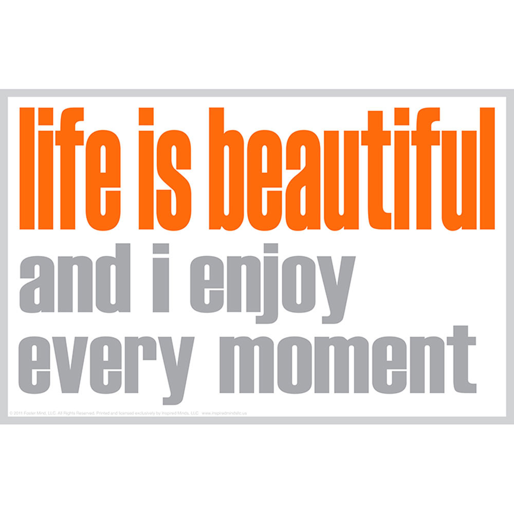 ISM0028M - Life Is Beautiful Magnet in Accessories