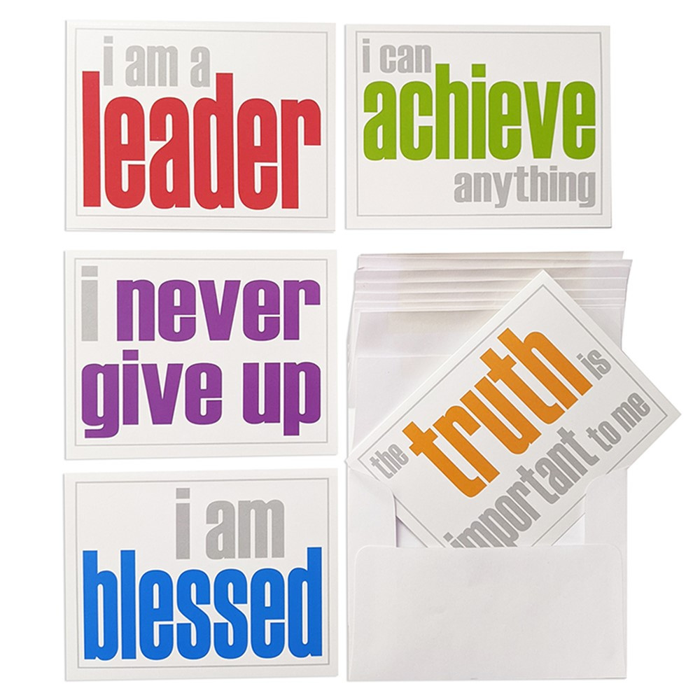 Note Cards with Envelope, Encouragement Booster Set, 2 Each of 5 Titles, Set of 10 - ISM52353NC | Inspired Minds | Postcards & Pads