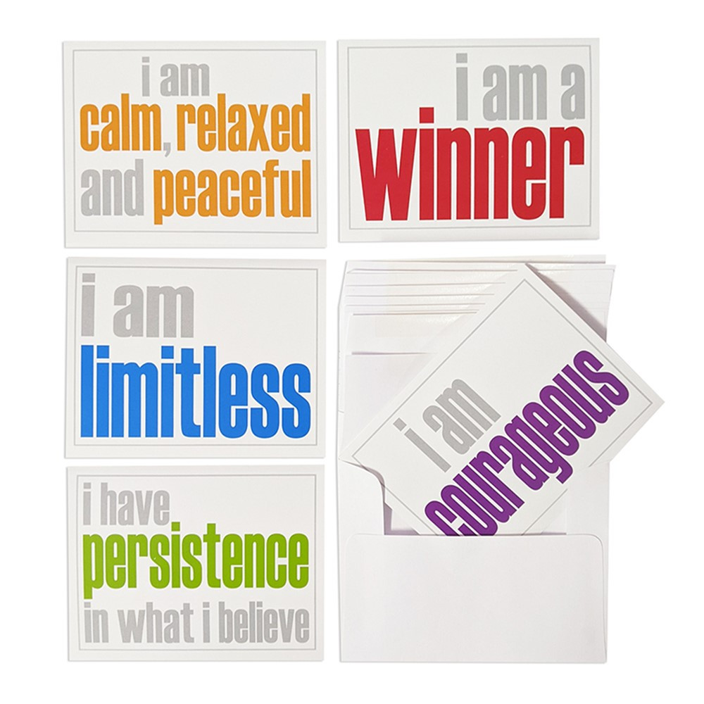 Note Cards with Envelope, Hopefulness Booster Set, 2 Each of 5 Titles, Set of 10 - ISM52354NC | Inspired Minds | Postcards & Pads