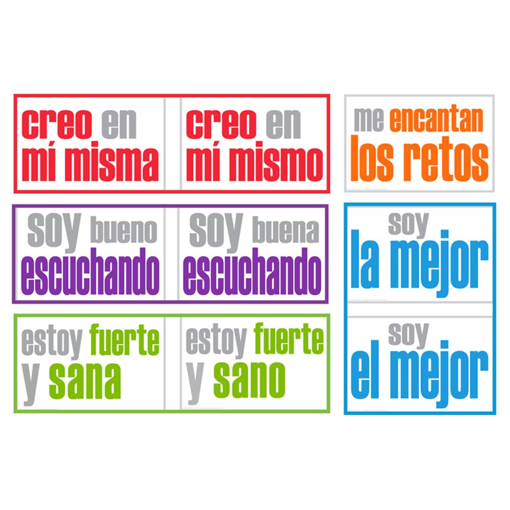 Positivity Posters, Spanish, Pack of 5 - ISM52355S | Inspired Minds | Motivational