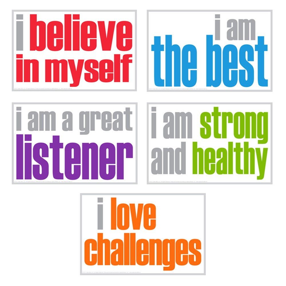 Positivity Posters, Pack of 5 - ISM52355 | Inspired Minds | Motivational