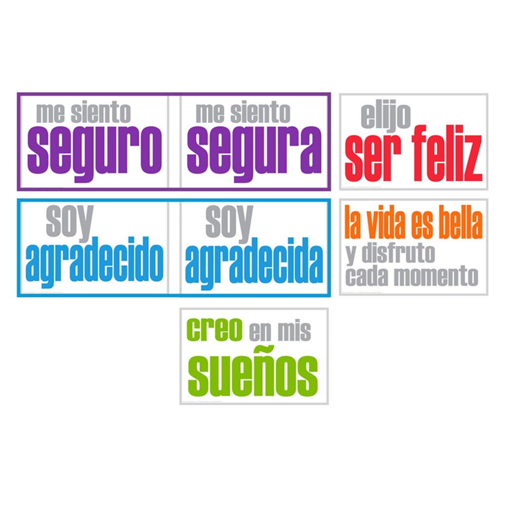 Confidence Posters, Spanish, Pack of 5 - ISM52356S | Inspired Minds | Motivational