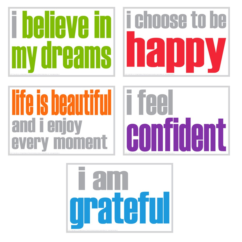 Confidence Posters, Pack of 5 - ISM52356 | Inspired Minds | Motivational