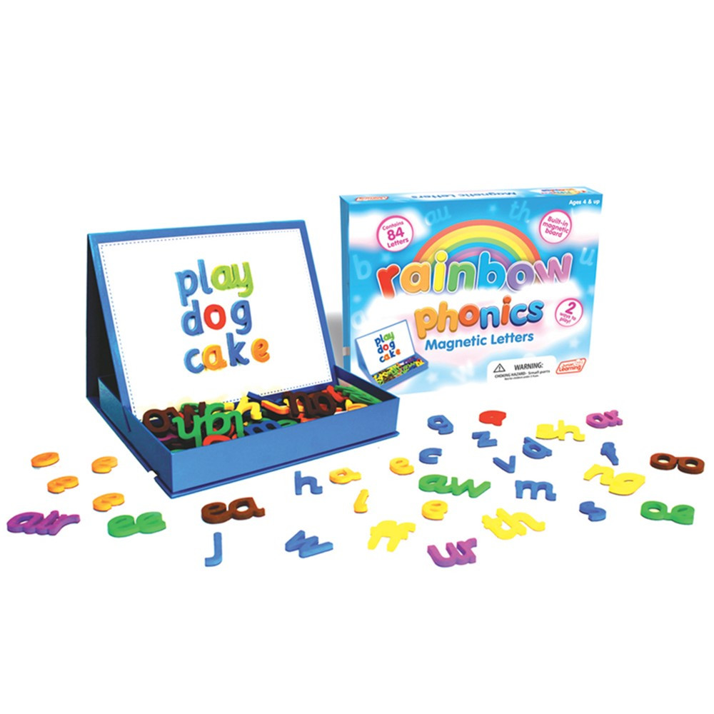 JRL194 - Rainbow Phonics Magnetic Letters in Magnetic Letters