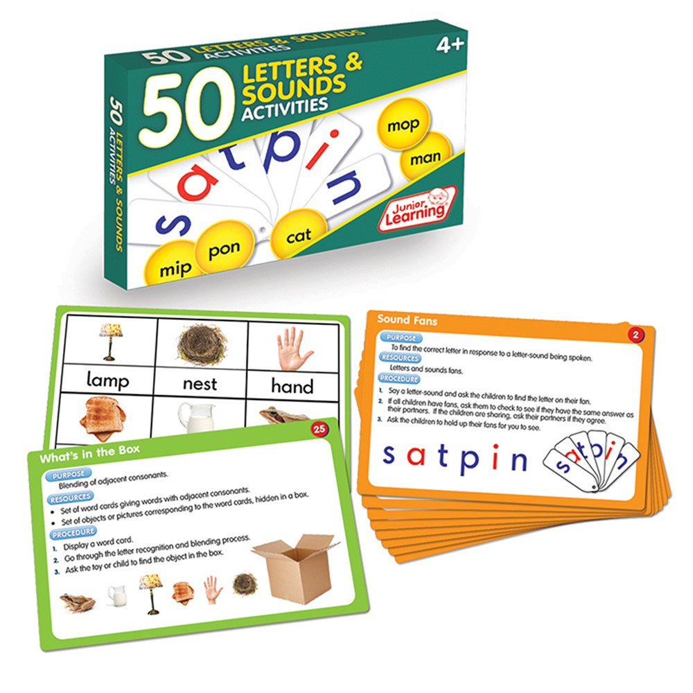 JRL353 - Lang Arts Activity Cards Letters And Sounds in Letter Recognition