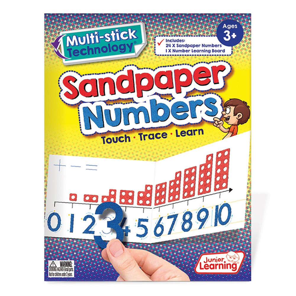 JRL421 - Sandpaper Numbers 0-10 in Letter Recognition