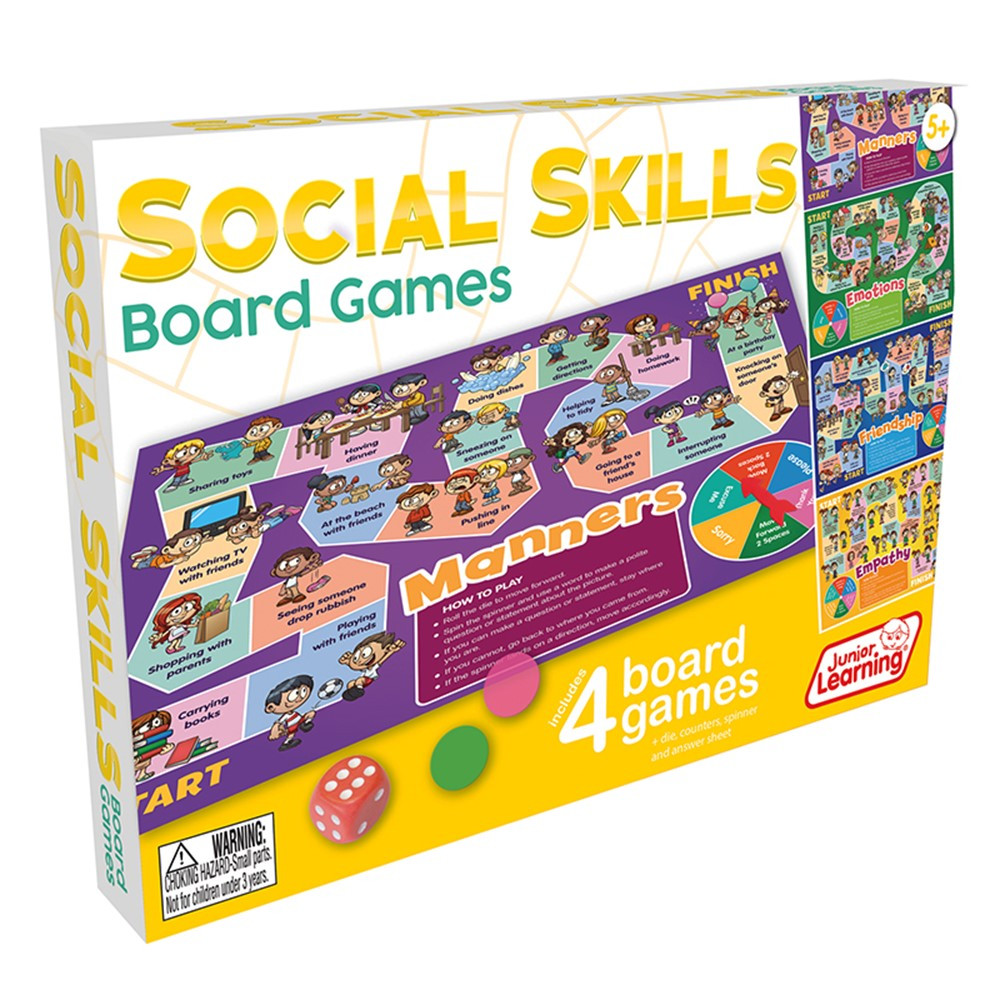 4 Social Skills Board Games - JRL426 | Junior Learning | Games