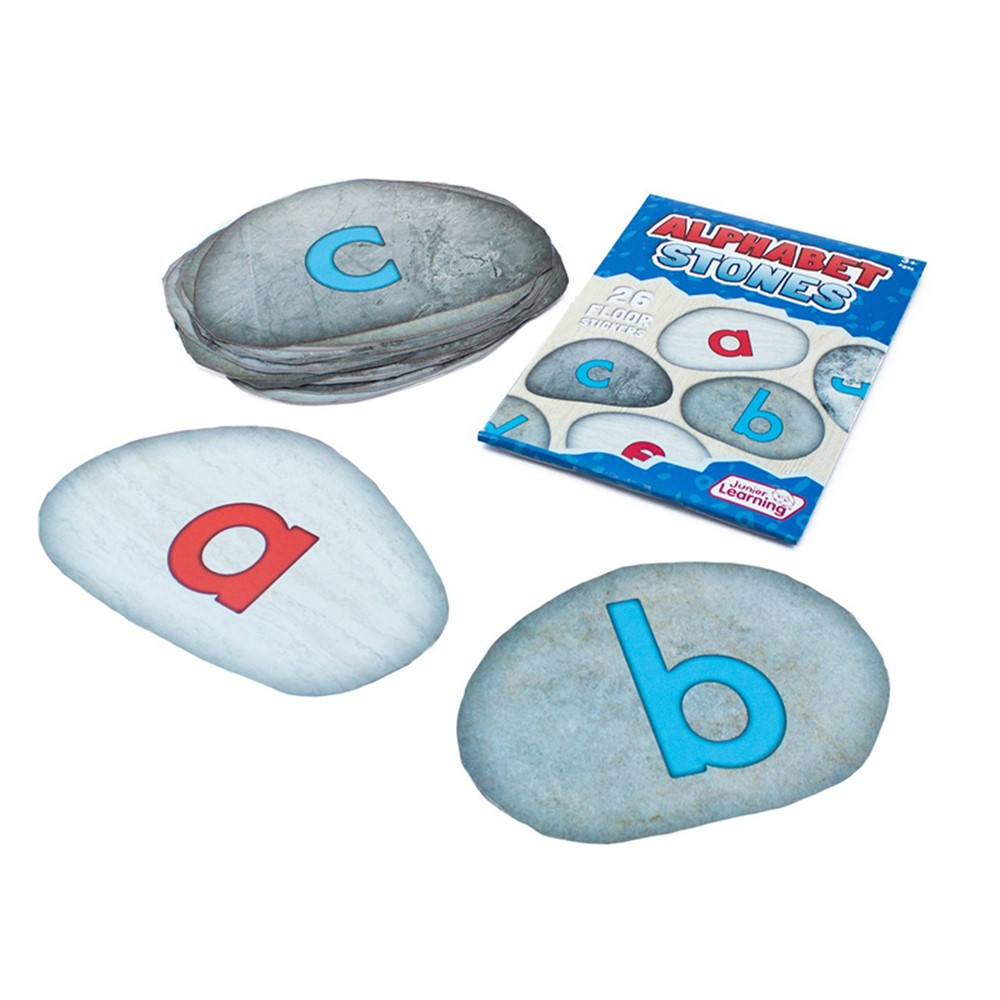 Alphabet Stones Sensory Floor Stickers, Set of 26 - JRL625 | Junior Learning | Language Arts