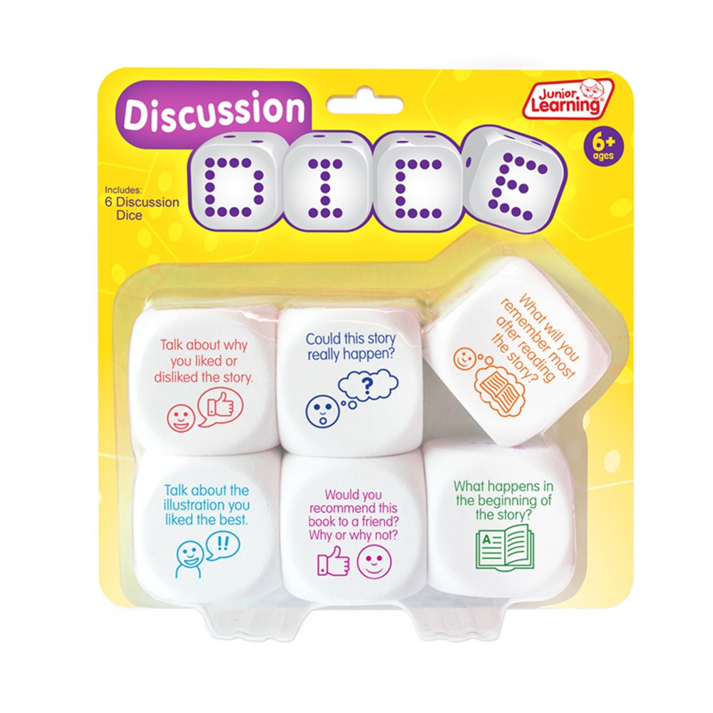 Discussion Dice, Set of 6 - JRL642 | Junior Learning | Classroom Management
