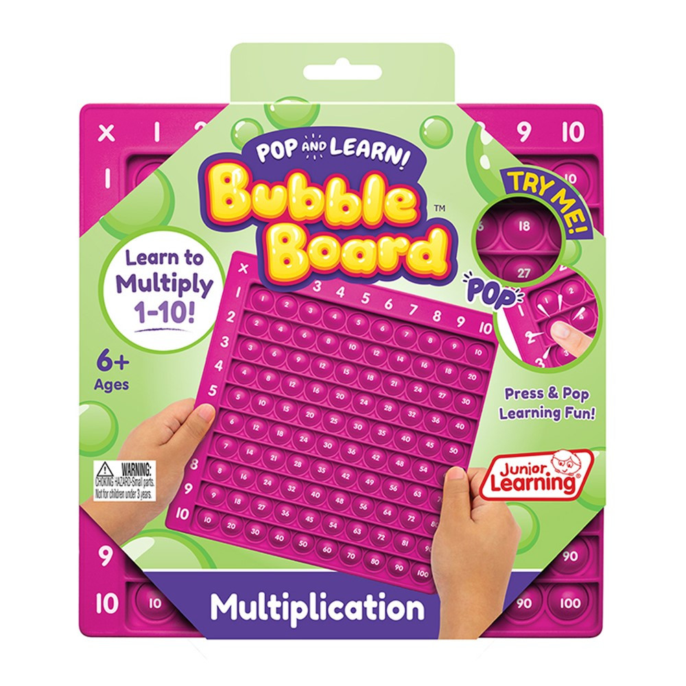 Multiplication Pop and Learn Bubble Board - JRL679 | Junior Learning | Multiplication & Division