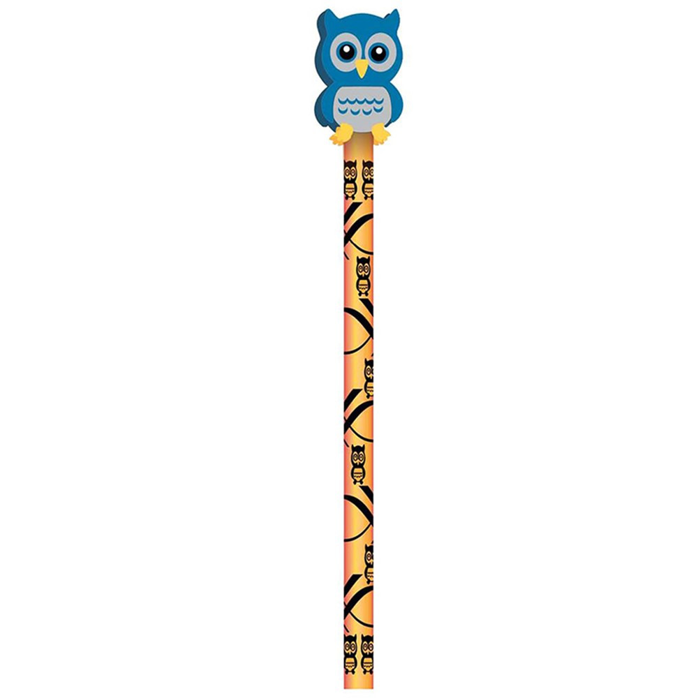 JRM53034 - Pencil And Eraser Topper Hoot Owl Writeons in Pencils & Accessories