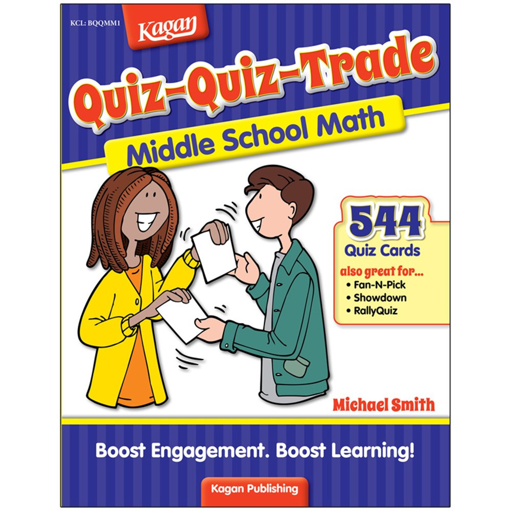 QuizQuizTradeMiddle School Math, Level 1 KABQQMM1 Kagan