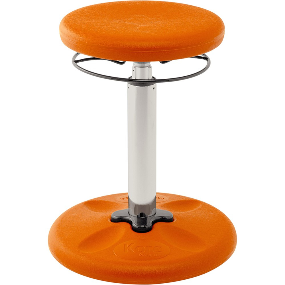 KD-2600 - Kids Adjustable Wobble Chair Orange 15.5In-21.5In in Chairs