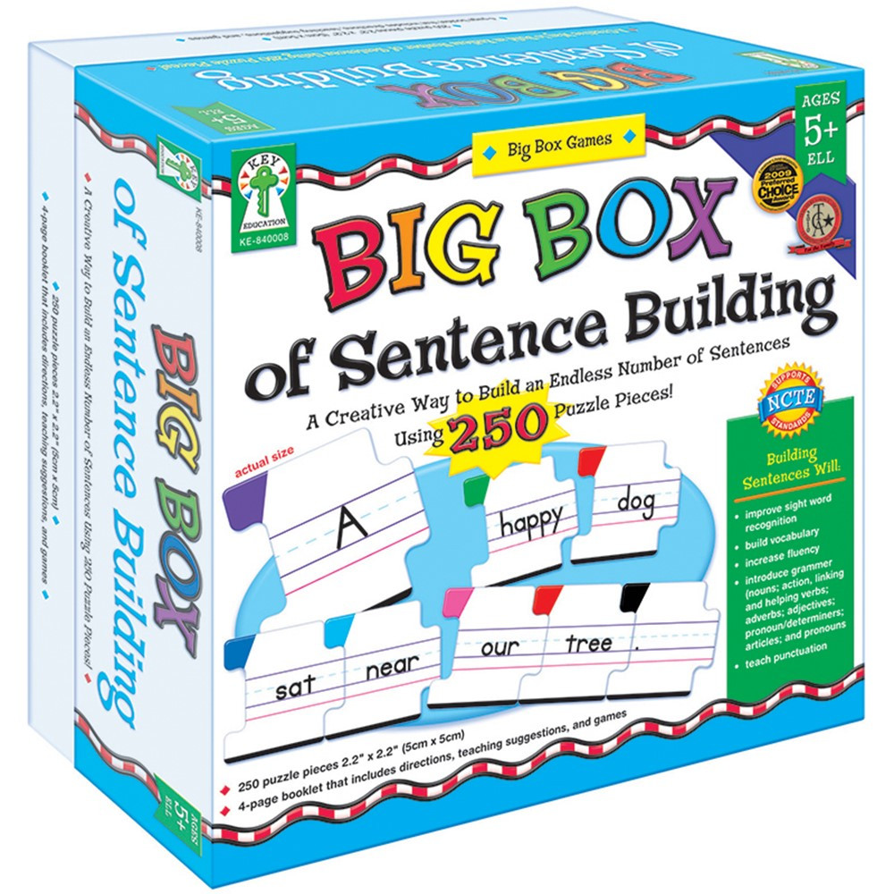 KE-840008 - Big Box Of Sentence Building Game Age 5+ in Language Arts