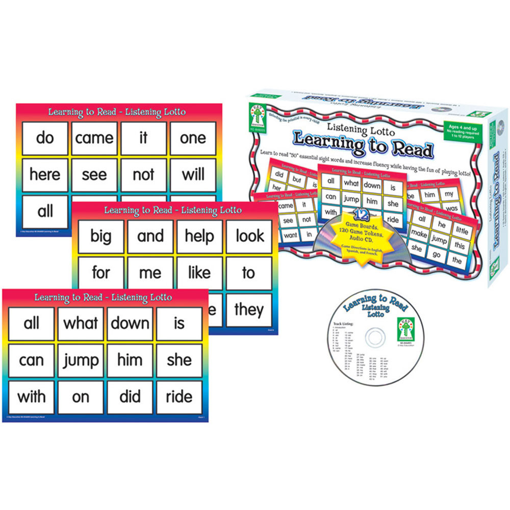 KE-846005 - Learning To Read Manipulatives Listening Lotto Age 4 & Up in Language Arts