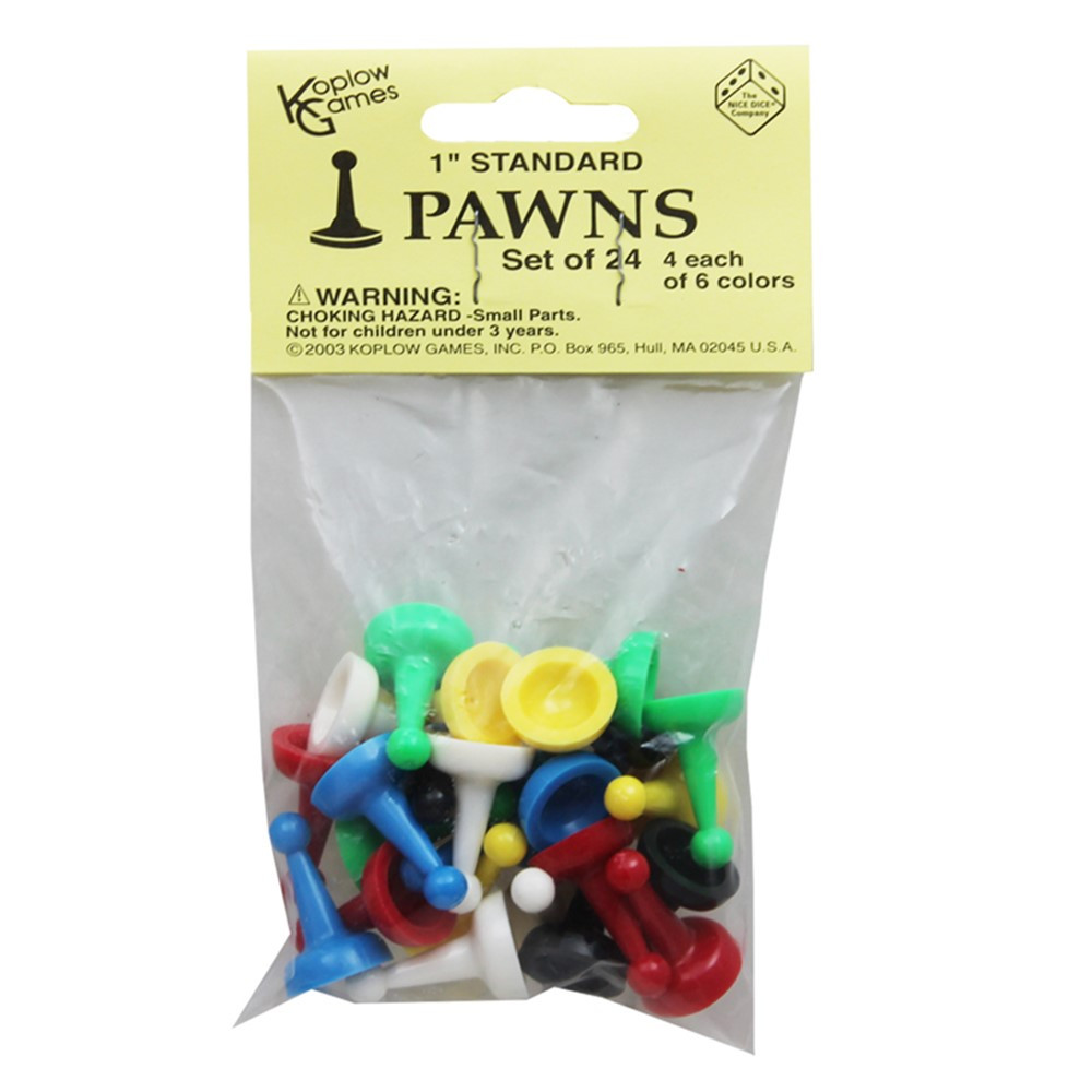  Set of Assorted 1 Pawns, Set Of 24 : Toys & Games