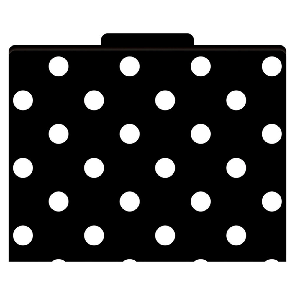 LAS1313F - File Folders Black & White Dots Functional File Folders in Folders
