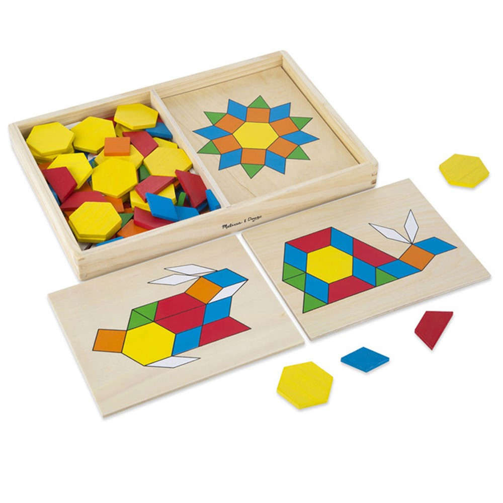 LCI29 - Wooden Pattern Blocks & Boards in Blocks & Construction Play