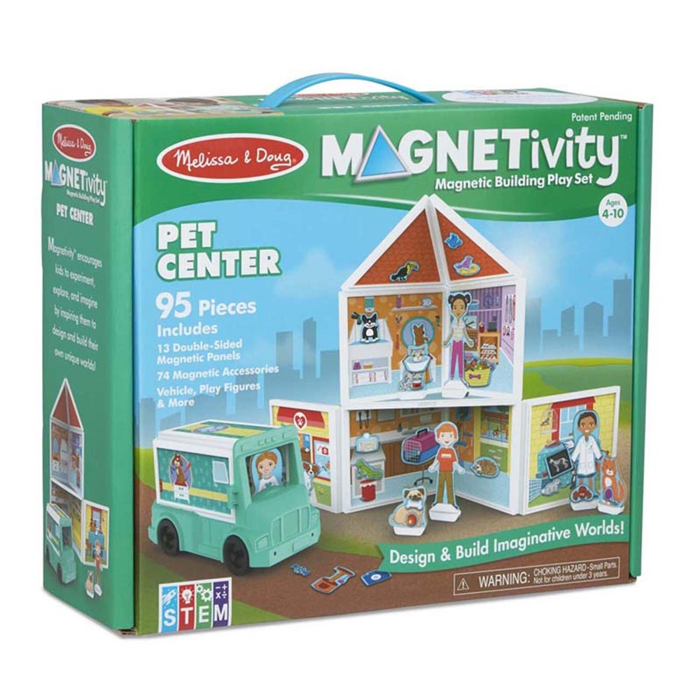 Magnetivity Magnetic Building Play Set: Pet Center - LCI30651 | Melissa & Doug | Pretend & Play