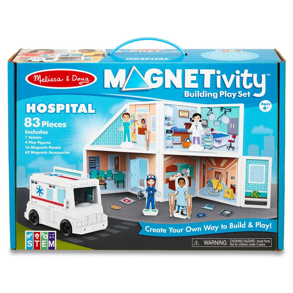 Magnetivity Magnetic Building Play Set: Hospital - LCI30655 | Melissa & Doug | Pretend & Play