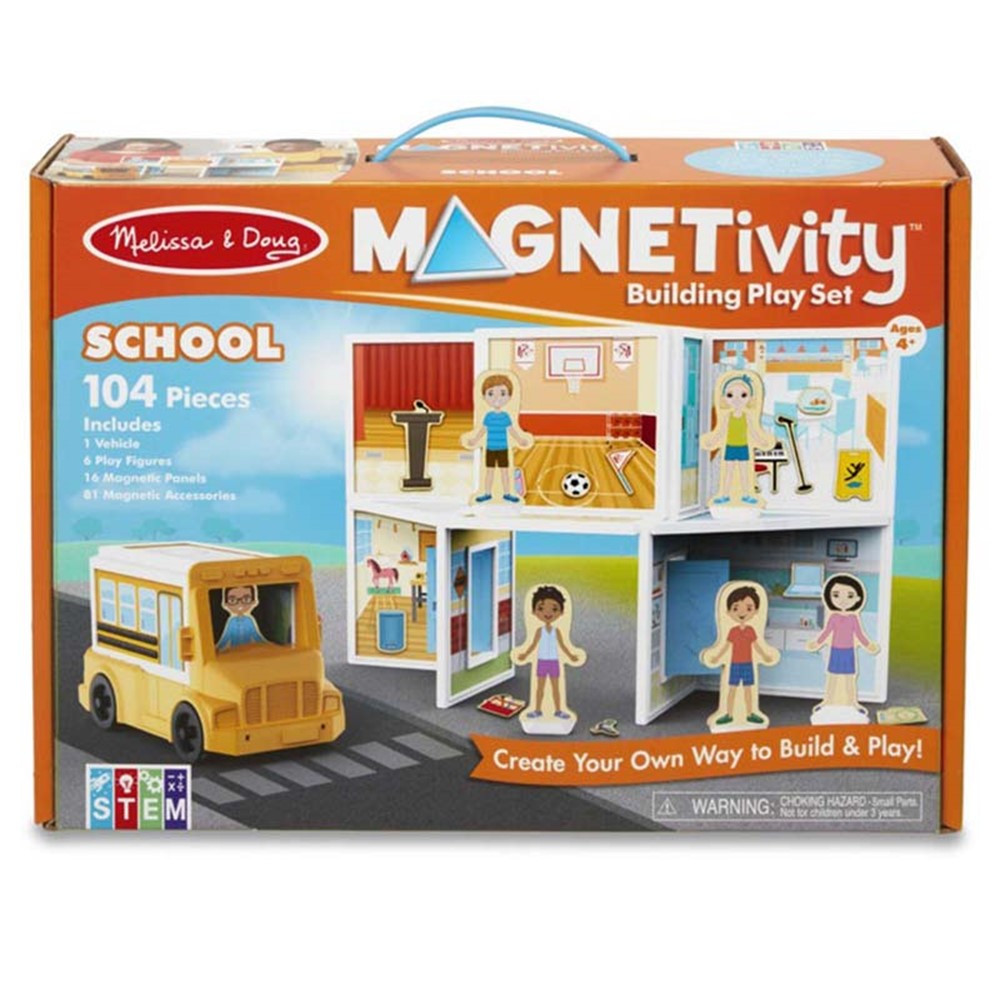 Magnetivity Magnetic Building Play Set: School - LCI30657 | Melissa & Doug | Pretend & Play