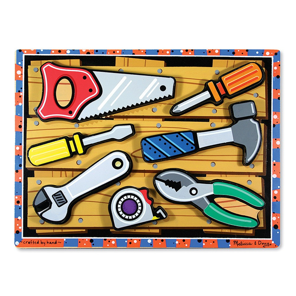 LCI3731 - Tools Chunky Puzzle in Wooden Puzzles
