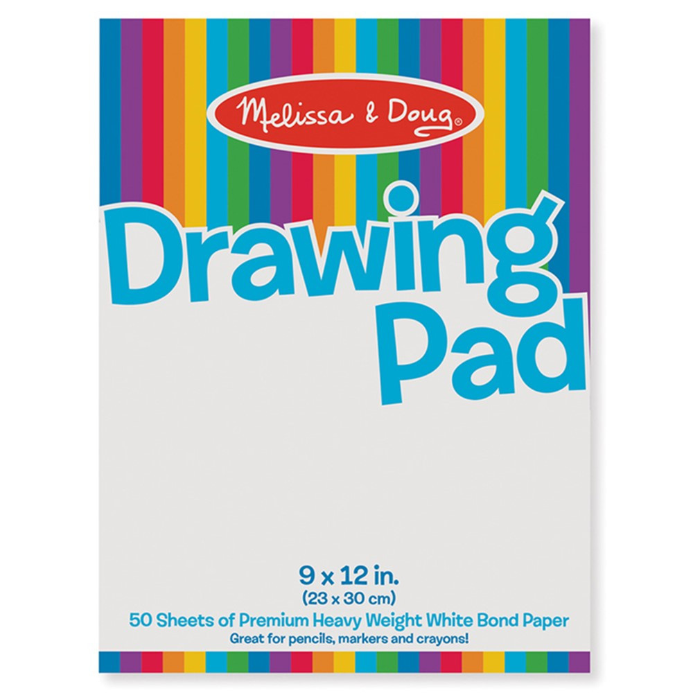 Drawing Paper Pad, 9" x 12", 50 Sheets LCI4108 Melissa & Doug