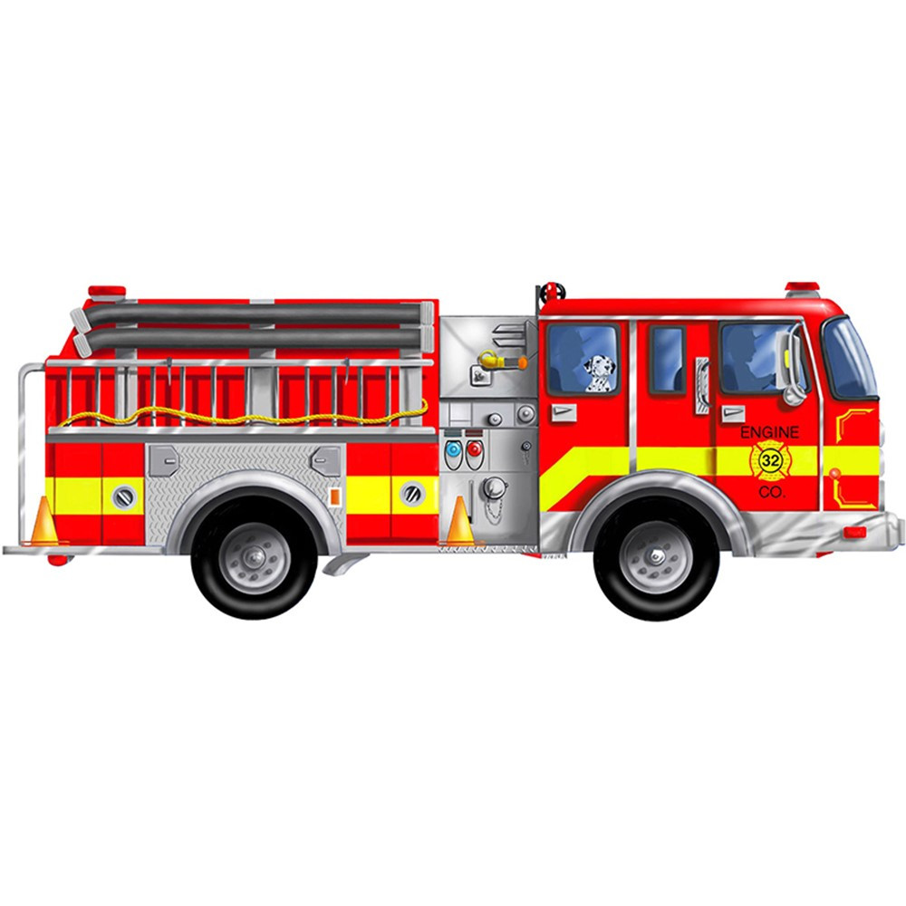 LCI436 - Floor Puzzle Giant Fire Truck in Floor Puzzles
