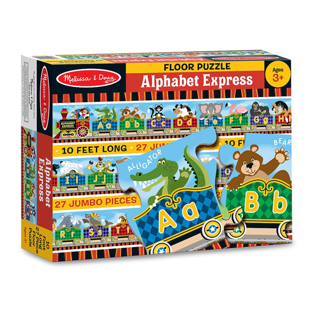 Alphabet Express Floor Puzzle, 10' x 6-1/2, 27 Pieces - LCI4420, Melissa  & Doug