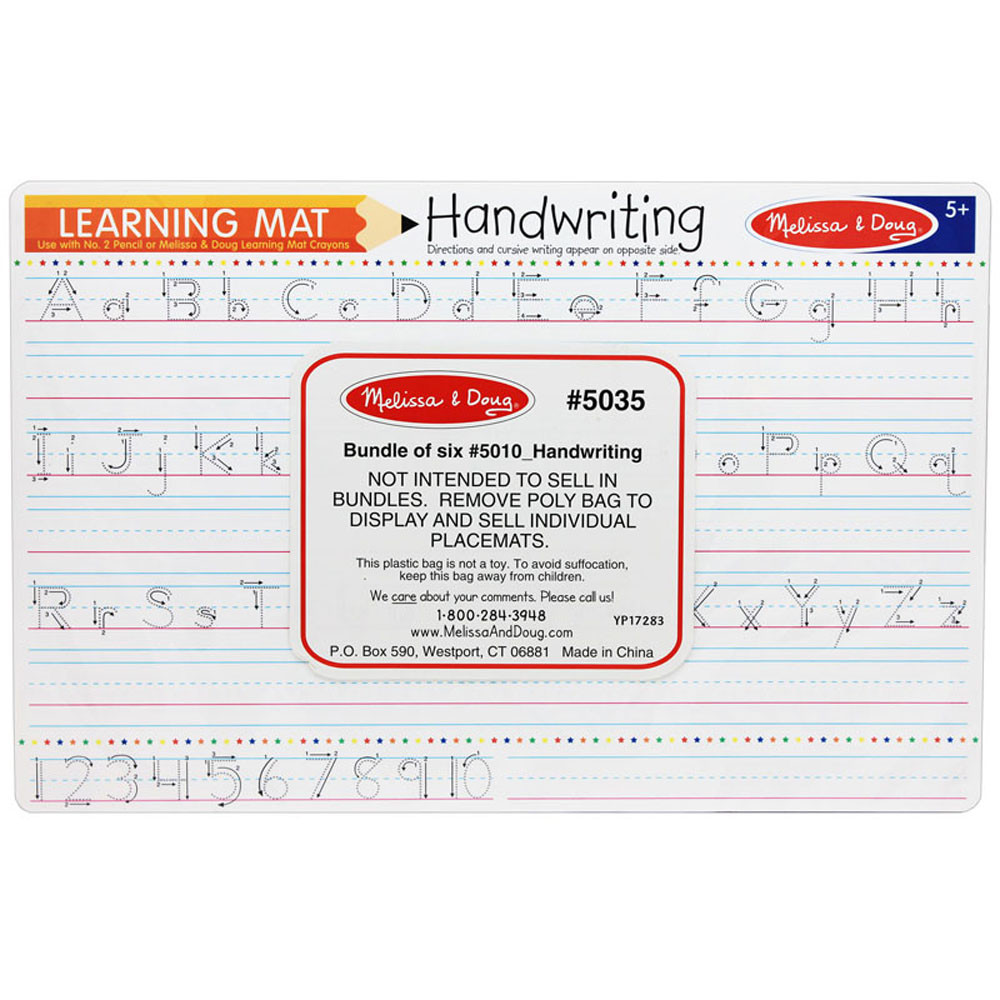 LCI5035 - Handwriting Write A Mat 6Pk in Art & Craft Kits