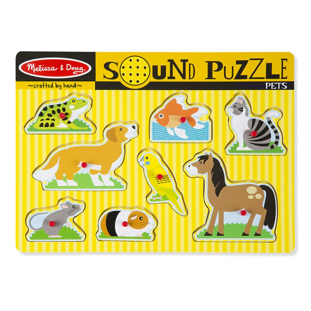 Pets Sound Puzzle, 8 Pieces - LCI730 | Melissa & Doug | Puzzles