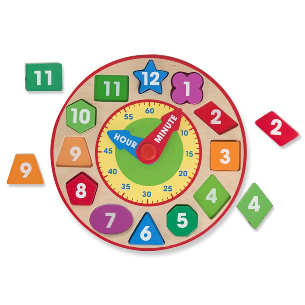 LCI8593 - Shape Sorting Clock in Puzzles