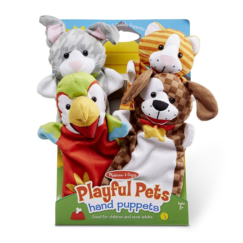 Playful Pets Hand Puppets - LCI9084 | Melissa & Doug | Puppets & Puppet Theaters