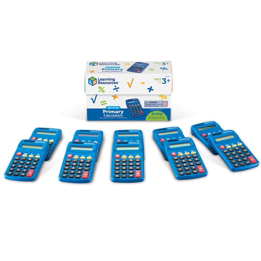 LER0038 - Primary Calculator Set Of 10 in Calculators