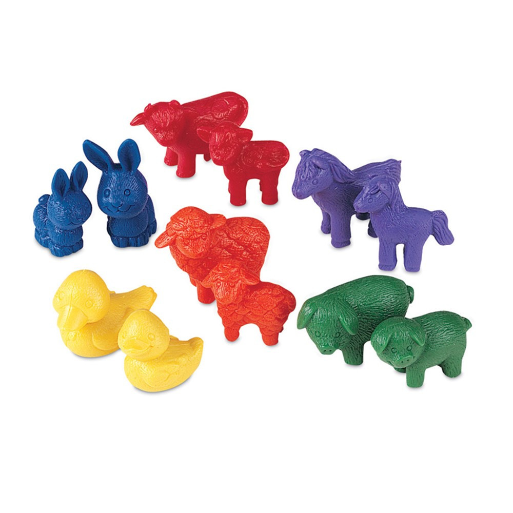 LER0180 - Counters Friendly Farm Animal 72-Pk in Counting