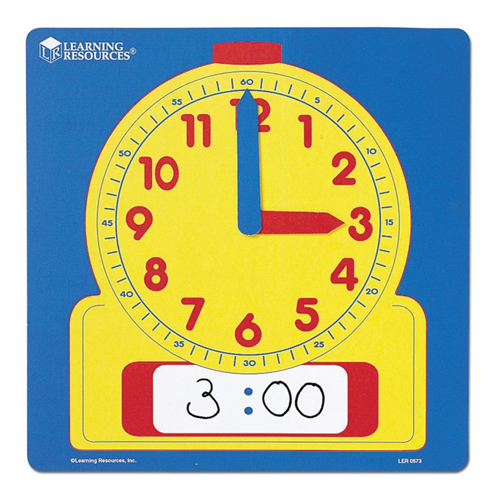 LER0573 - Write-On/Wipe-Off Demonstration 12 Square Clock in Time