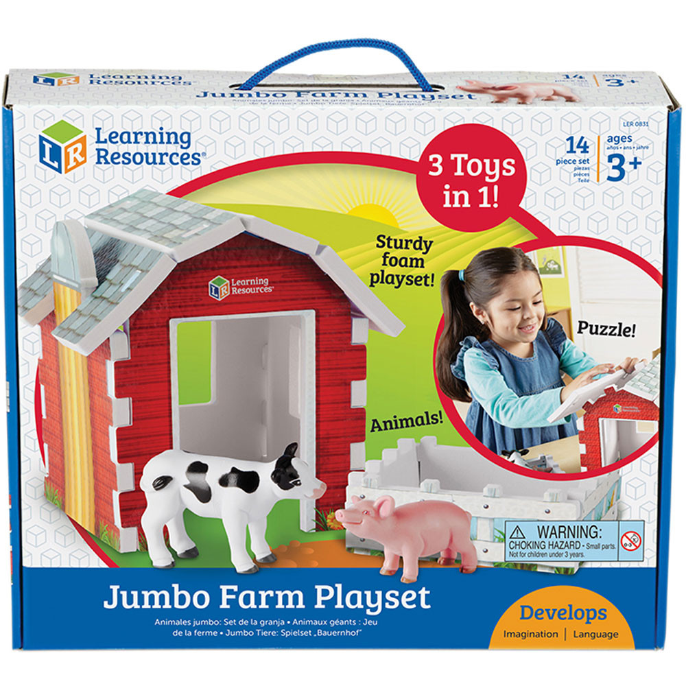 LER0831 - Jumbo Farm Play Set in Blocks & Construction Play