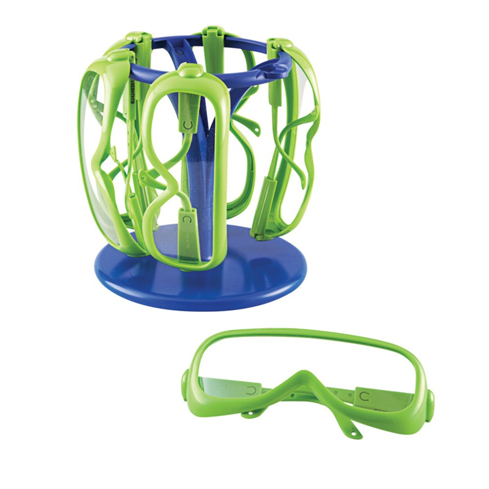 LER1447 - Primary Science Safety Glasses 6 Set In A Stand in Lab Equipment