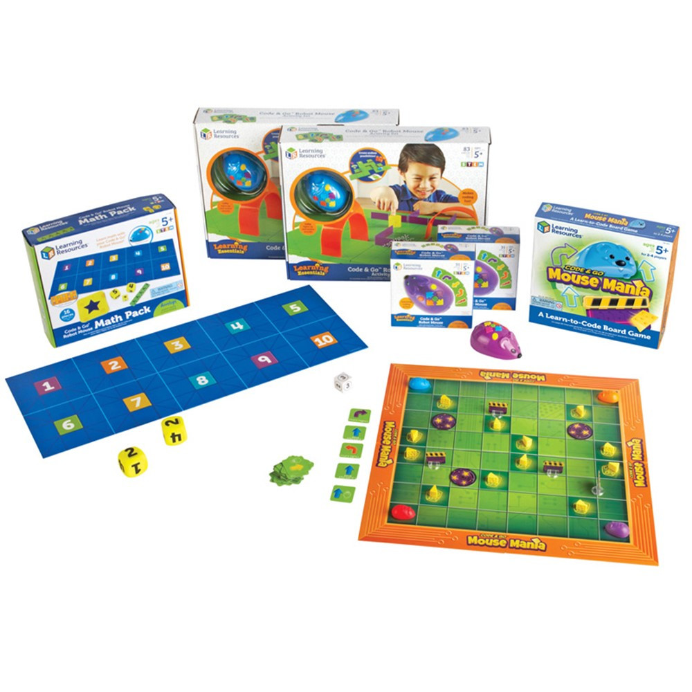 LER2862 - Code Go Robot Mouse Classroom St 2 Indiv 1 Mouse Math 1 Board Game in Games & Activities