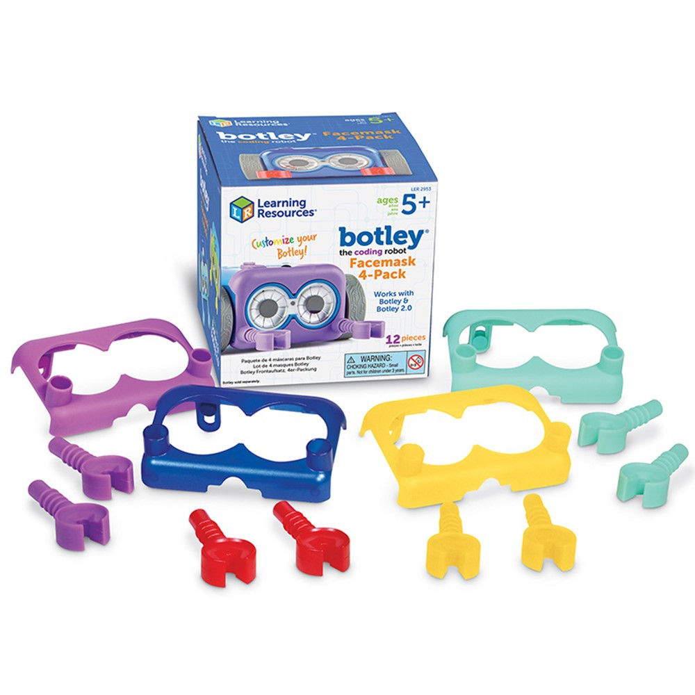 Botley The Coding Robot Facemask 4-Pack - LER2953