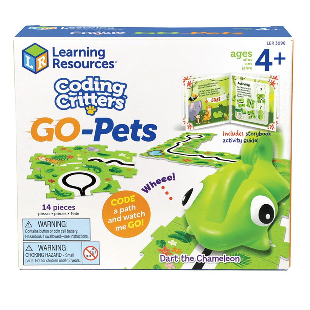 Coding Critters Go-Pets, Dart the Chameleon - LER3098 | Learning Resources | Games & Activities