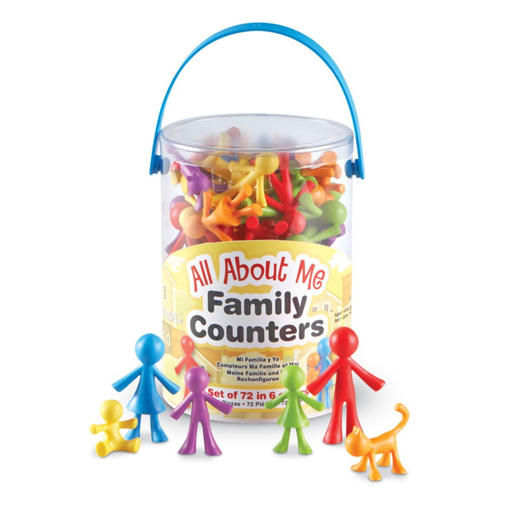 LER3372 - All About Me Family Counters 72 Set in Counting