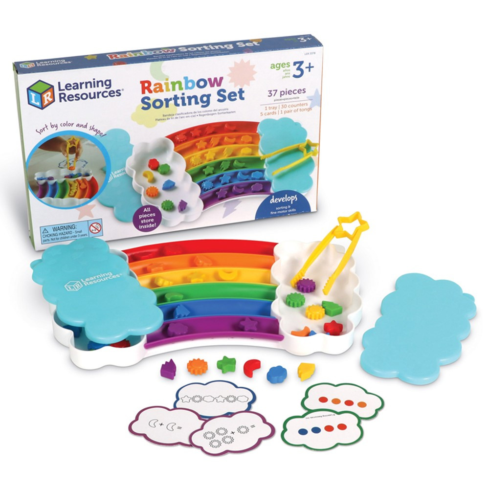 Rainbow Sorting Trays - LER3378 | Learning Resources | Sorting