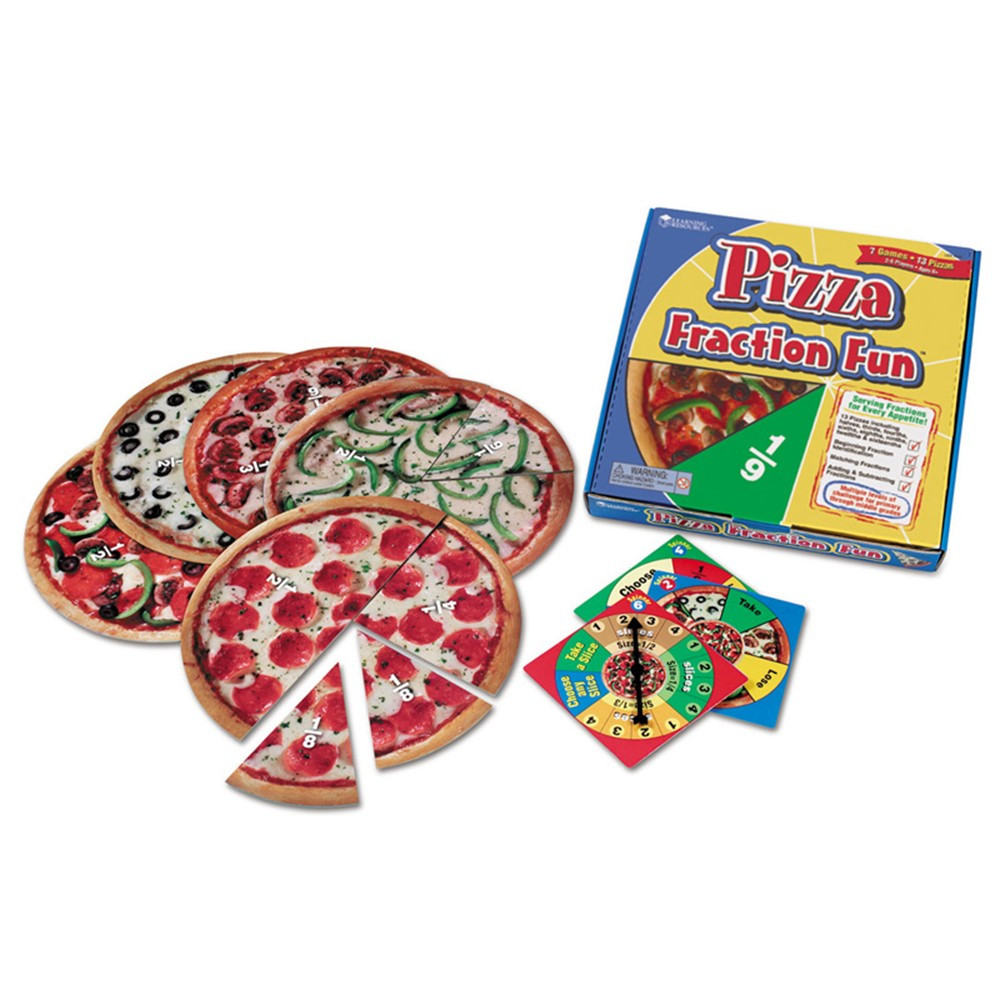 Pizza Fraction Fun Game LER5060 Learning Resources Math